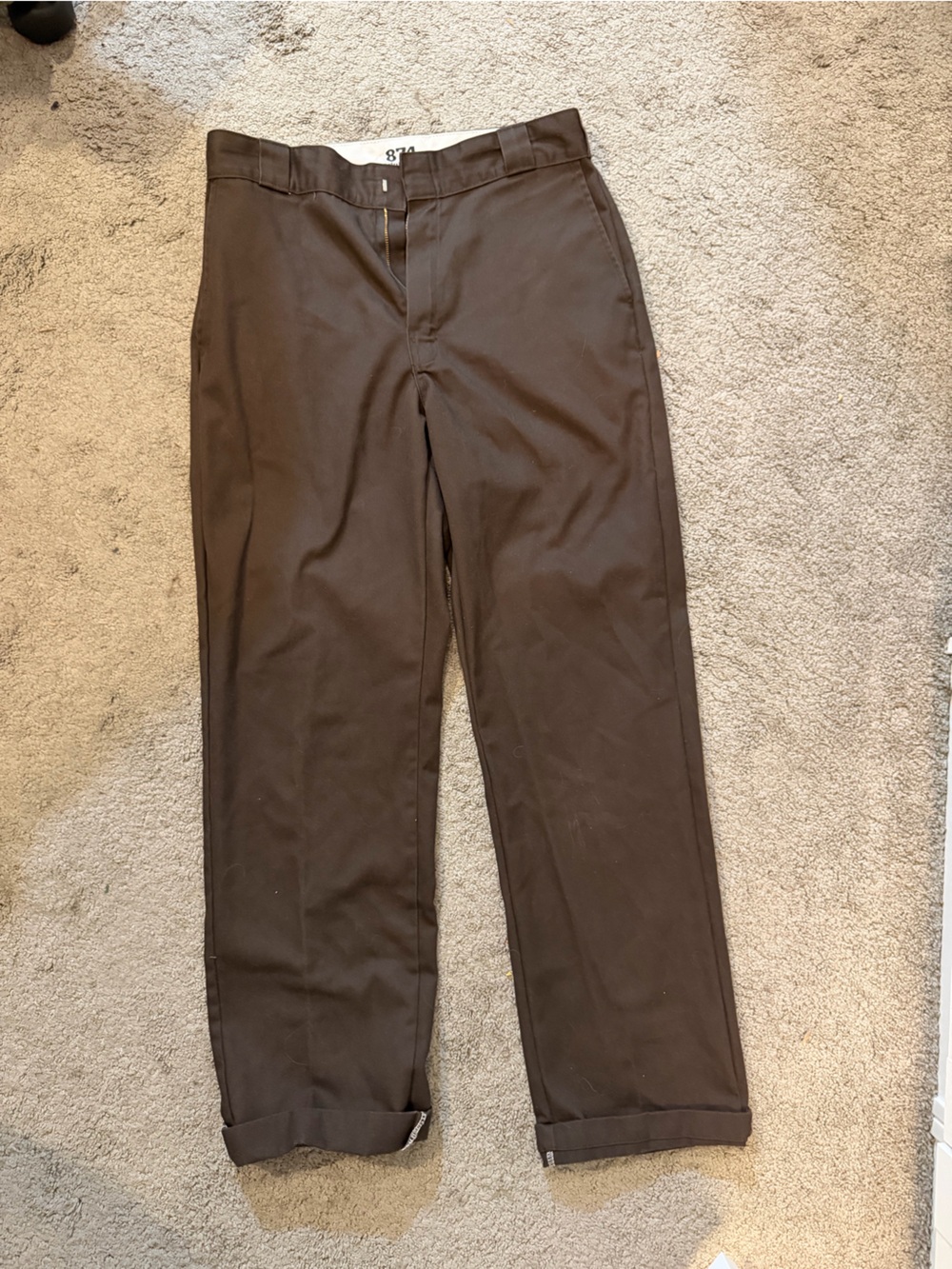 Dickies Men’s Dark Brown Work Chinos